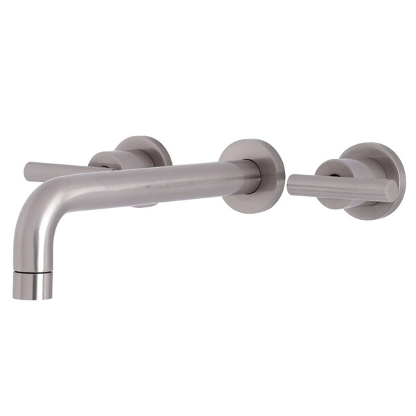 Roman Tub Faucet, Brushed Nickel, Wall Mount